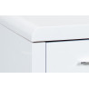 Bureau droit moderne blanc Calie