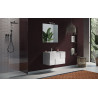 Ensemble de salle de bain moderne blanc brillant Braga