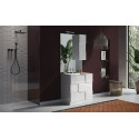 Ensemble de salle de bain moderne blanc brillant Braga