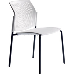 Chaise d'accueil empilable en polypropylène Elenza