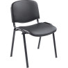 Chaise d'accueil empilable en tissu enduit Cecilia