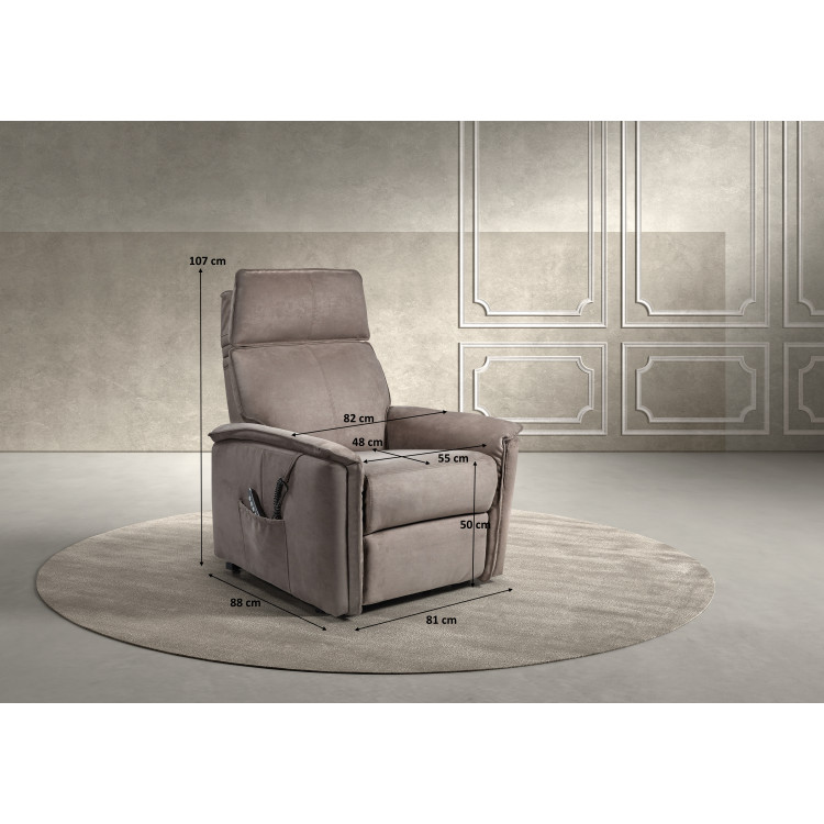 FAUTEUIL RELEVEUR DE Relaxation Electrique 2 moteurs- DOMITEC EUR 320