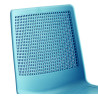Chaise haute pieds traineau en polypropylène Prava