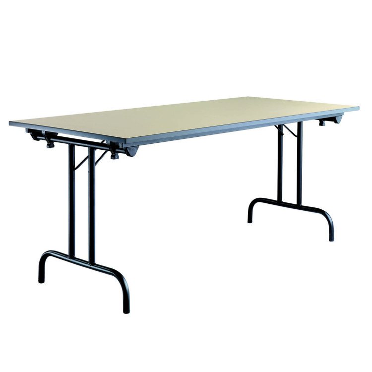 Table pliante rectangulaire en mélamine pour collectivités Ulysse