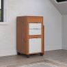 Bureau informatique pliable contemporain en pin massif Costa