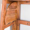 Etagère d'angle pliable en bois de manguier massif style nature Jany