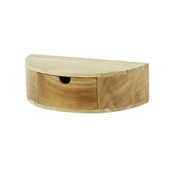 Chevet suspendu style nature en acacia massif naturel Anabelle