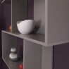 Etagère design coloris taupe Caly