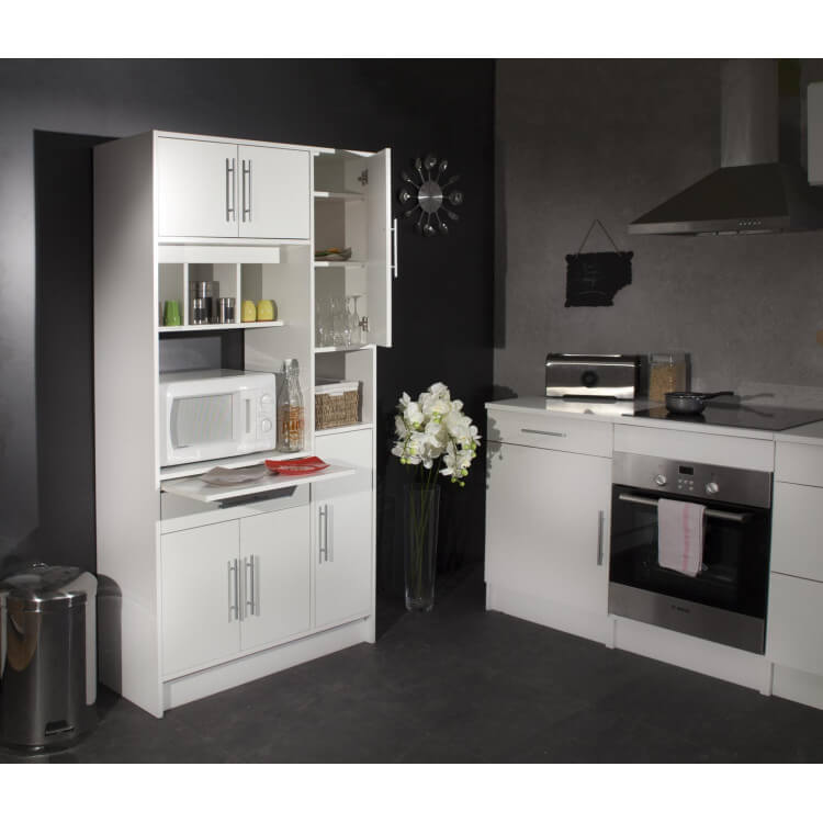 Buffet de cuisine contemporain blanc Galibert