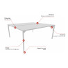 Bureau bench avec angle droit Elche