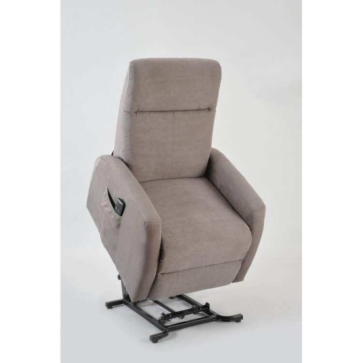 Fauteuil De Relaxation Manuel Athos – Repose-pieds Intégré, Microfibre Gris, Base Tournante, 110 Kg Max - 2