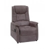 Fauteuil de relaxation électrique avec releveur microfibre coloris gris Impéria