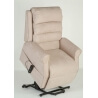 Fauteuil de relaxation avec releveur microfibre coloris sable Ferrare