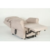 Fauteuil de relaxation avec releveur microfibre coloris sable Ferrare