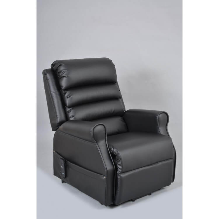 Fauteuil de relaxation avec releveur coloris noir Ferrare