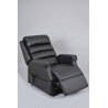 Fauteuil de relaxation avec releveur coloris noir Ferrare