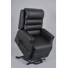 Fauteuil de relaxation avec releveur coloris noir Ferrare