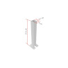 Goulotte verticale en métal pour bureau Cuenca