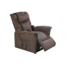 Fauteuil de relaxation électrique massant avec releveur en microfibre coloris raisin Palomo