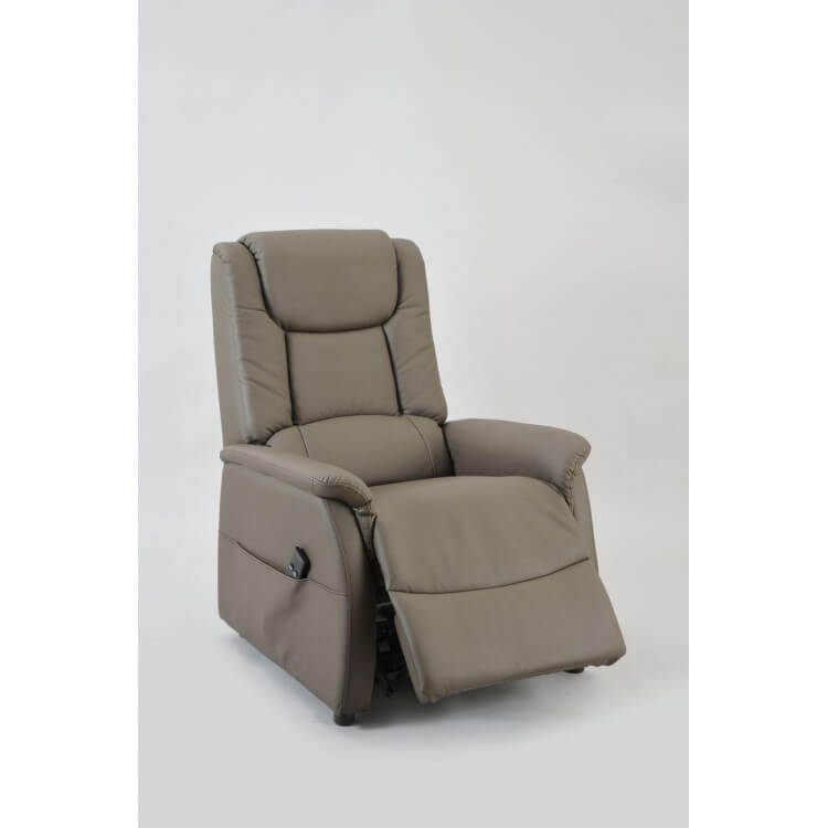 Fauteuil de relaxation électrique avec releveur coloris brun Népale