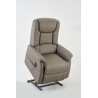Fauteuil de relaxation électrique avec releveur coloris brun Népale
