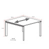 Table de réunion double contemporaine 300 cm Regis