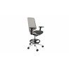 Tabouret ergonomique professionnel structure blanche Antequera