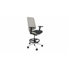 Tabouret ergonomique professionnel structure blanche Antequera