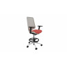 Tabouret ergonomique professionnel structure blanche Antequera