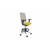 Tabouret ergonomique professionnel structure blanche Antequera