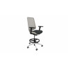 Tabouret ergonomique professionnel structure blanche Antequera