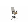 Tabouret ergonomique professionnel structure blanche Antequera