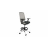 Tabouret ergonomique professionnel structure blanche Antequera