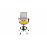 Tabouret ergonomique professionnel structure blanche Antequera