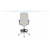 Tabouret ergonomique professionnel structure blanche Antequera