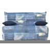 Banquette BZ contemporaine 140 cm coloris imprimé Jean