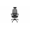 Siège de bureau ergonomique noir Badajoz