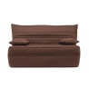 Banquette BZ contemporaine 140 cm coloris chocolat Vista