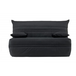 Banquette BZ contemporaine 140 cm coloris anthracite Vista