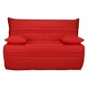 Banquette BZ contemporaine 140 cm coloris rouge Vista