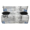 Housse BZ & 2 housses de coussin coloris imprimé Belem