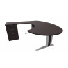 Bureau d'angle contemporain avec caisson Maldive