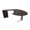 Bureau d'angle contemporain avec caisson Maldive