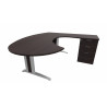 Bureau d'angle contemporain avec caisson Maldive