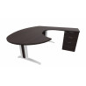 Bureau d'angle contemporain avec caisson Maldive