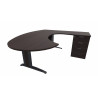 Bureau d'angle contemporain avec caisson Maldive