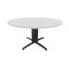 Table de réunion contemporaine ronde argent/chêne moyen Maldive