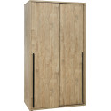 Armoire contemporaine 120 cm chêne doré Balto