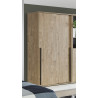 Armoire contemporaine 120 cm chêne doré Balto