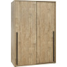 Armoire contemporaine 150 cm chêne doré Balto